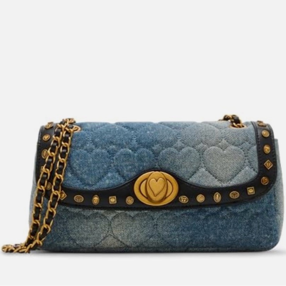 Betsey Johnson Gray Quilted Shoulder Bag - Picture 2 of 7